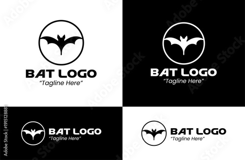 Bat Wildlife Emblem for Adventure and Creative Identity