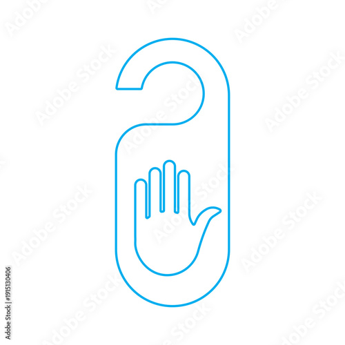 hotel sign, door knob, do not disturb