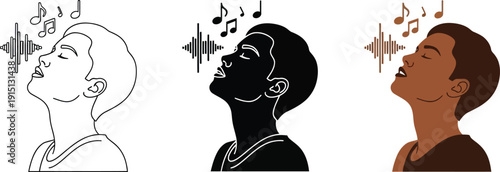 Diverse singers showcasing different styles and tones in harmony and vocal expression