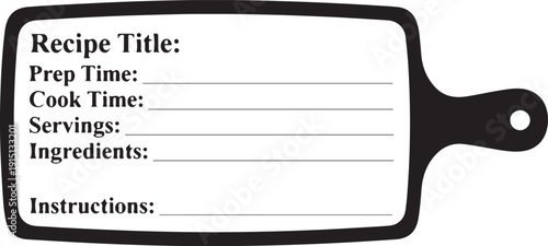 custom recipe cutting board design perfect for engraving family recipes, handwritten cooking notes, and meaningful kitchen keepsakes