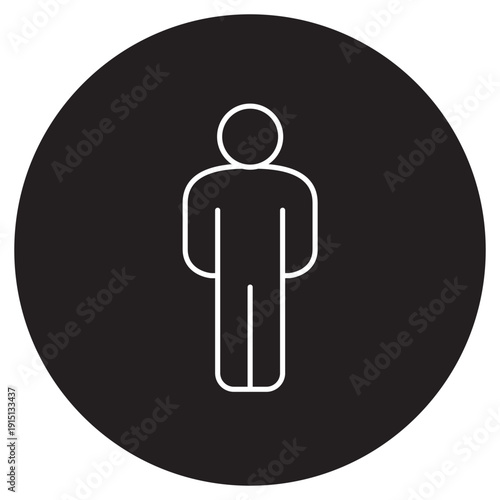 Human Icon, Essence of Humanity, Mind And Body Connection, Social Being Identity, vector