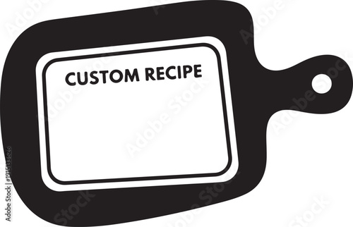 custom recipe cutting board design perfect for engraving family recipes, handwritten cooking notes, and meaningful kitchen keepsakes