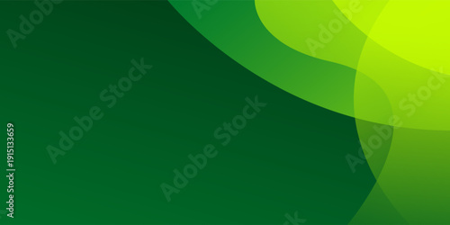 Green wave shape minimalist abstract background. Vector illustration	