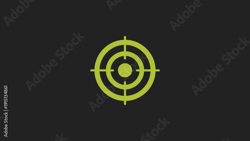 Modern Target Goal Logo, Minimalist Precision Crosshair Icon, Abstract Business Accuracy Brand