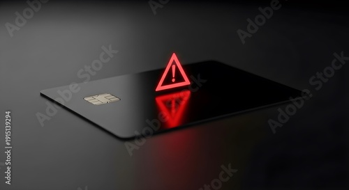 Free Download Credit Card with Red Warning Hologram Financial Fraud and Online Payment Security Risk Concept - GFXLoad