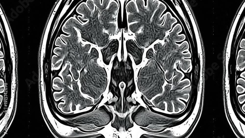 Detailed MRI Scan of the Human Brain Showing Intricate Structures and Neural Pathways.