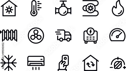 Gemini said

A professional set of vector icons featuring black business and media symbols for web design, including communication, money, and internet signs for computer or phone apps