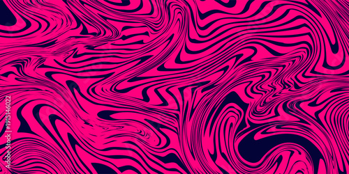 Seamless abstract marble pattern, wood texture, watercolor marble pattern. Ebru style.Purple and pink colors. Hand drawn vector background. Trendy textile, fabric, wrapping. Aqua ink painting on water