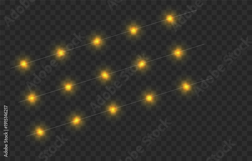 Warm Golden String Lights Decoration