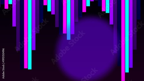 Creating a Dynamic Neon Light Curtain in a Dark Studio