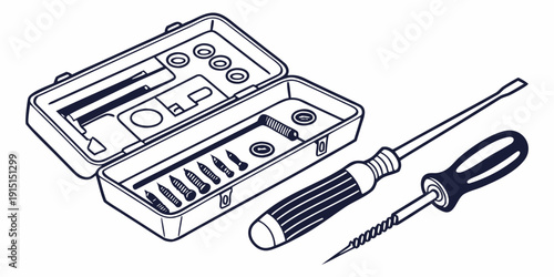 A variety of tools and equipment laid out on a flat surface