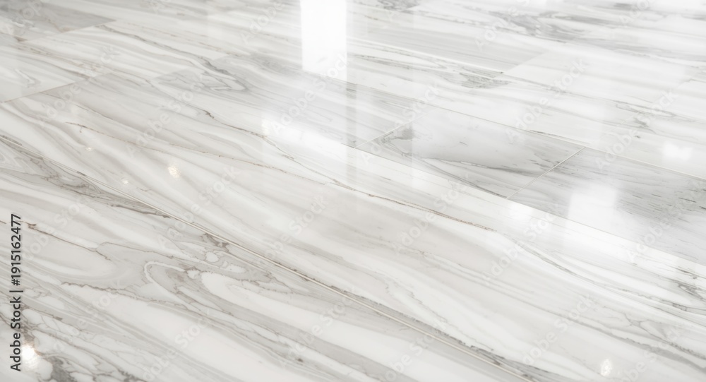 Obraz premium Polished marble floor design pattern featuring flowing lines and high key lighting