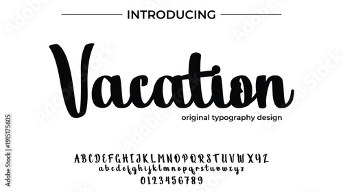 Vacation - Elegant Script Font for Smooth Handwritten Design and Creative Typography