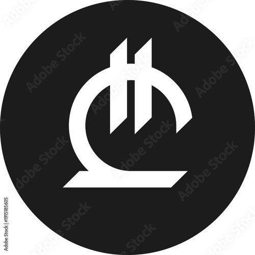 Georgian Lari symbol. Currency of Georgia. Foreign exchange currency sign. Vector