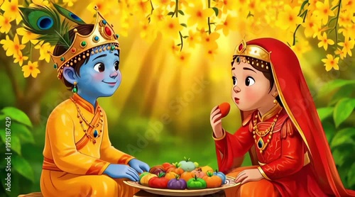 Krishna radha janmashtami hinduism indian festival mythology divine love devotion
