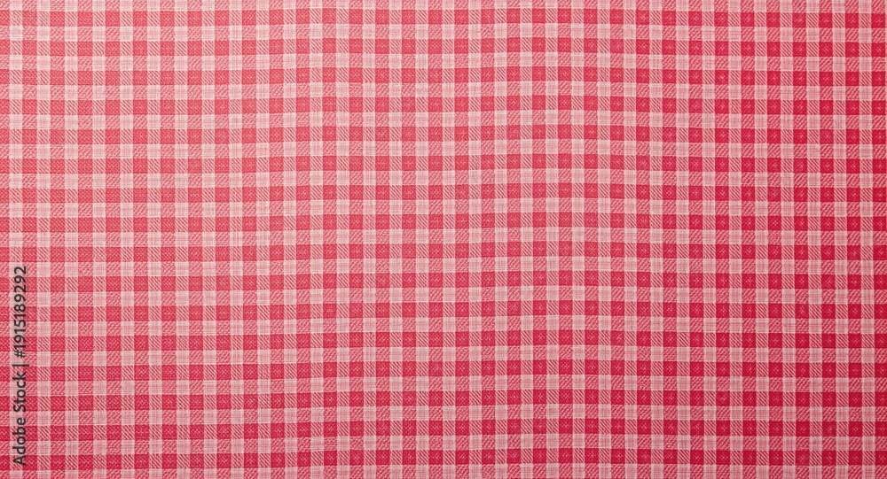 Naklejka premium checkered textile material background with high key lighting and copy space