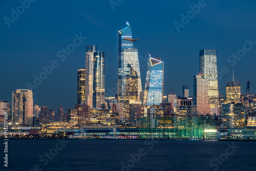Lower Manhattan Skyline at Sunset New York City