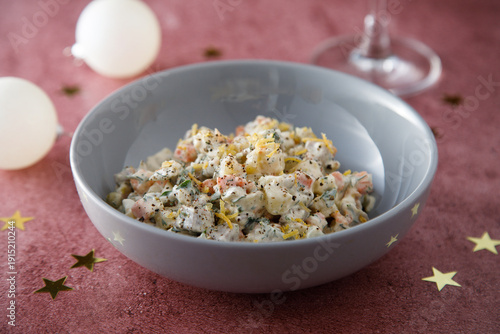 Traditional Russian salad