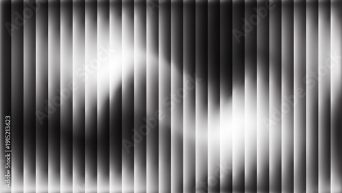 Ribbed glass background with abstract waves and glossy gradient , Abstract glowing stripes background,