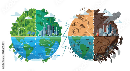 Flat illustration of two hands cradling a globe with a diverse group of people standing on it against a clean white background.