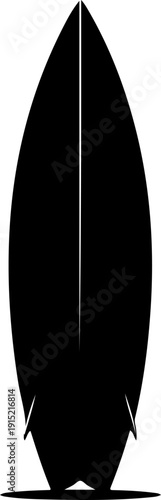 Surfboard silhouette vector illustration