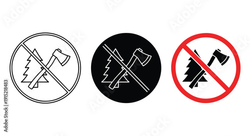 No smoking signs set flat design vector illustration - Clipart. Icon vector -  Icon collection - icon set - Line and glyph icon and logo template - Editable Icon