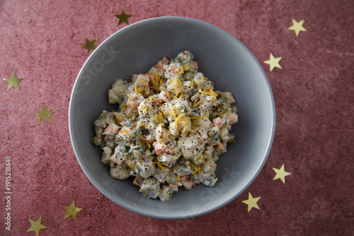 Traditional Russian salad