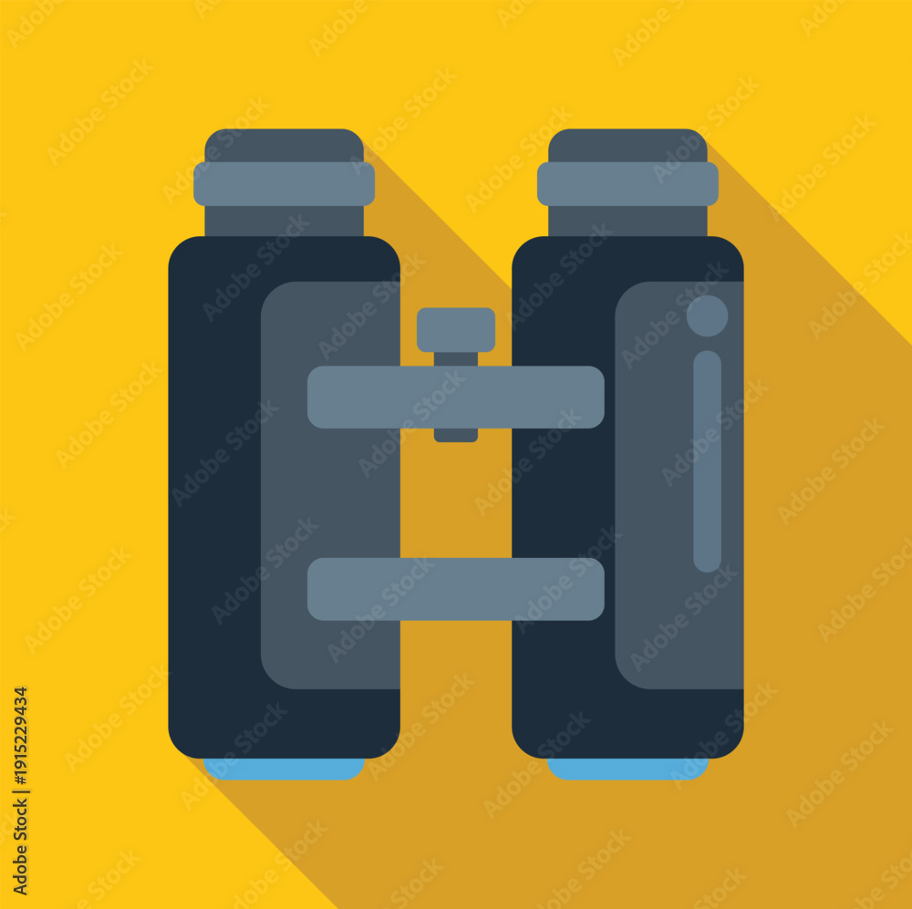 Obraz premium Binoculars icon representing observation and exploration concept