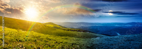 Photos mountainous panorama of rolling hills