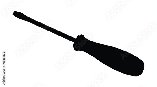 silhouette of a kitchen spatula on transparent background