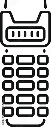 Portable radio transceiver device communication icon representing a walkie talkie