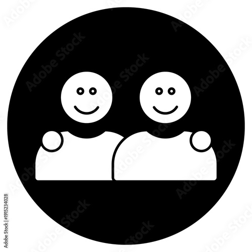 Friends Icon, True Friendship Bond, Together in Every Moment, Lifelong Companions