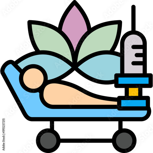 Medical Therapy lineal color icon