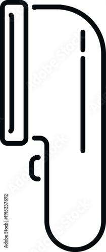 Hair clipper icon showing a grooming tool for haircuts and beard trimming