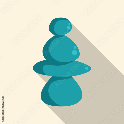 Stacked calm turquoise stones illustrating balance, harmony, and well being