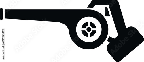 Leaf blower icon representing garden maintenance and outdoor cleaning equipment
