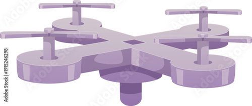Drone flat vector icon, flying wireless quadcopter with remote controllers, unmanned aerial vehicle UAV technology