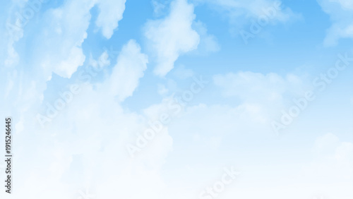 Clear Skies and Gentle Winds: A Vivid Cyan Spring Horizon Under Bright Sunlight. Perfect for eco-friendly campaigns or nature-themed presentations highlighting seasonal beauty. 