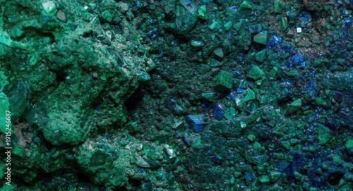 Wallpaper Mural Extreme close up of mineral stones malachite and azurite textures on white background Torontodigital.ca