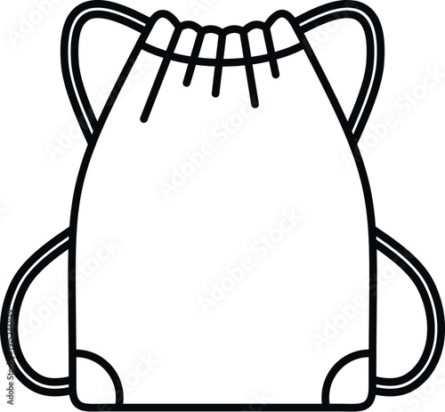 Drawstring backpack representing an active lifestyle and everyday casual use