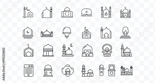 Islamic icon set