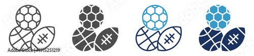 sports multi purpose icon set