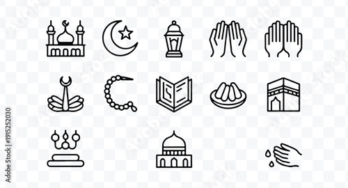 Islamic icon set
