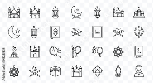 Islamic icon set