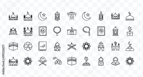 Islamic icon set
