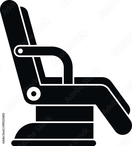 Reclining chair icon representing spa, tattoo, or medical consultation services