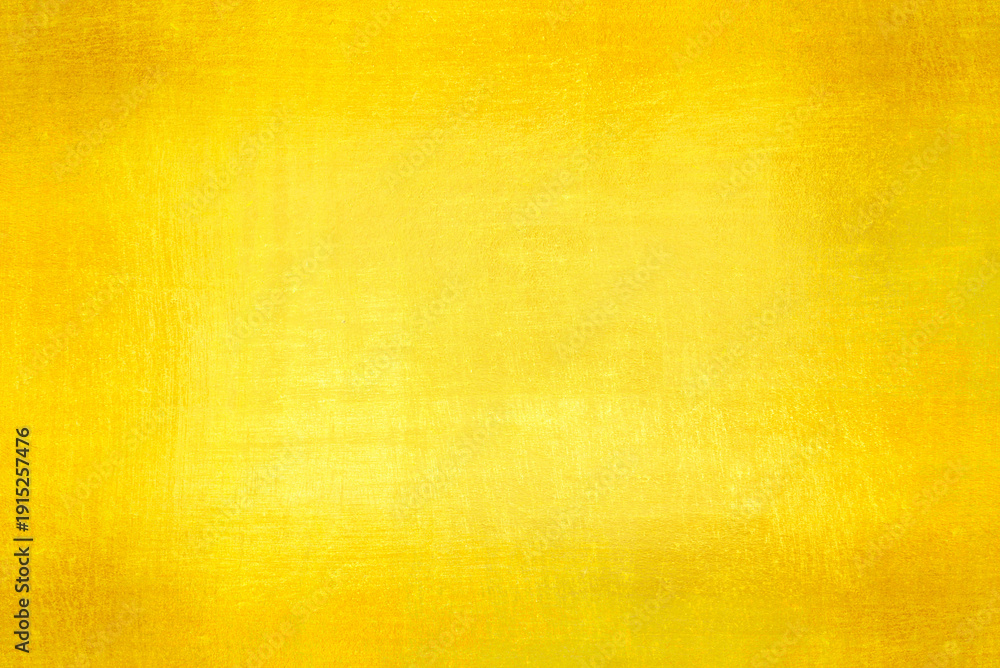 Obraz premium Shiny yellow leaf gold foil texture