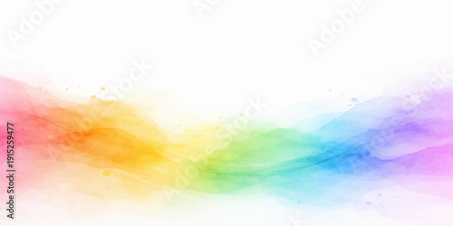 Abstract colorful bokeh light background with bright rainbow pastel waves and soft artistic texture design