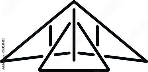 Deathly hallows symbol representing magic and fantasy concepts
