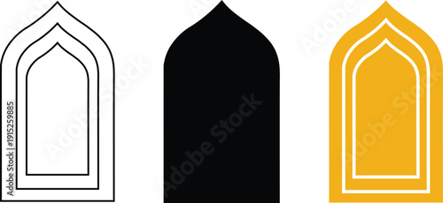 vector illustration of a glass window